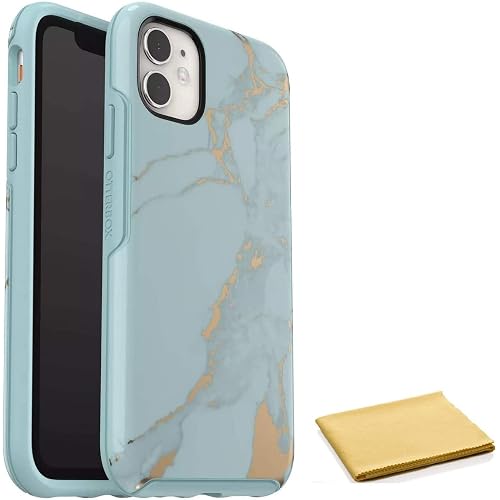 OtterBox Symmetry Series Case for iPhone 11 & iPhone XR (Only) - with Cleaning Cloth - Non-Retail Packaging - Teal Marble