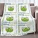Frog Custom Baby Blanket-Personalized Name Throw for Girls Boys-Gift for Infant Newborn Kid Soft Flannel Blanket 60