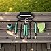 Sacolin Bungee Double Dog Leash, Hands Free with Pouch, Adjustable Waist Belt, Reflective, Anti-Pester for 2 Dogs, Heavy Duty Nylon, Green.