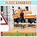 Wesnoy 8 Pcs Flood Barriers for Home PVC for Doors Garage Basement Doorway Driveway Water Barrier for Flooding Outdoor Sandbags Alternative Reusable Sandless Sand Bags,2 ft x 1 ft