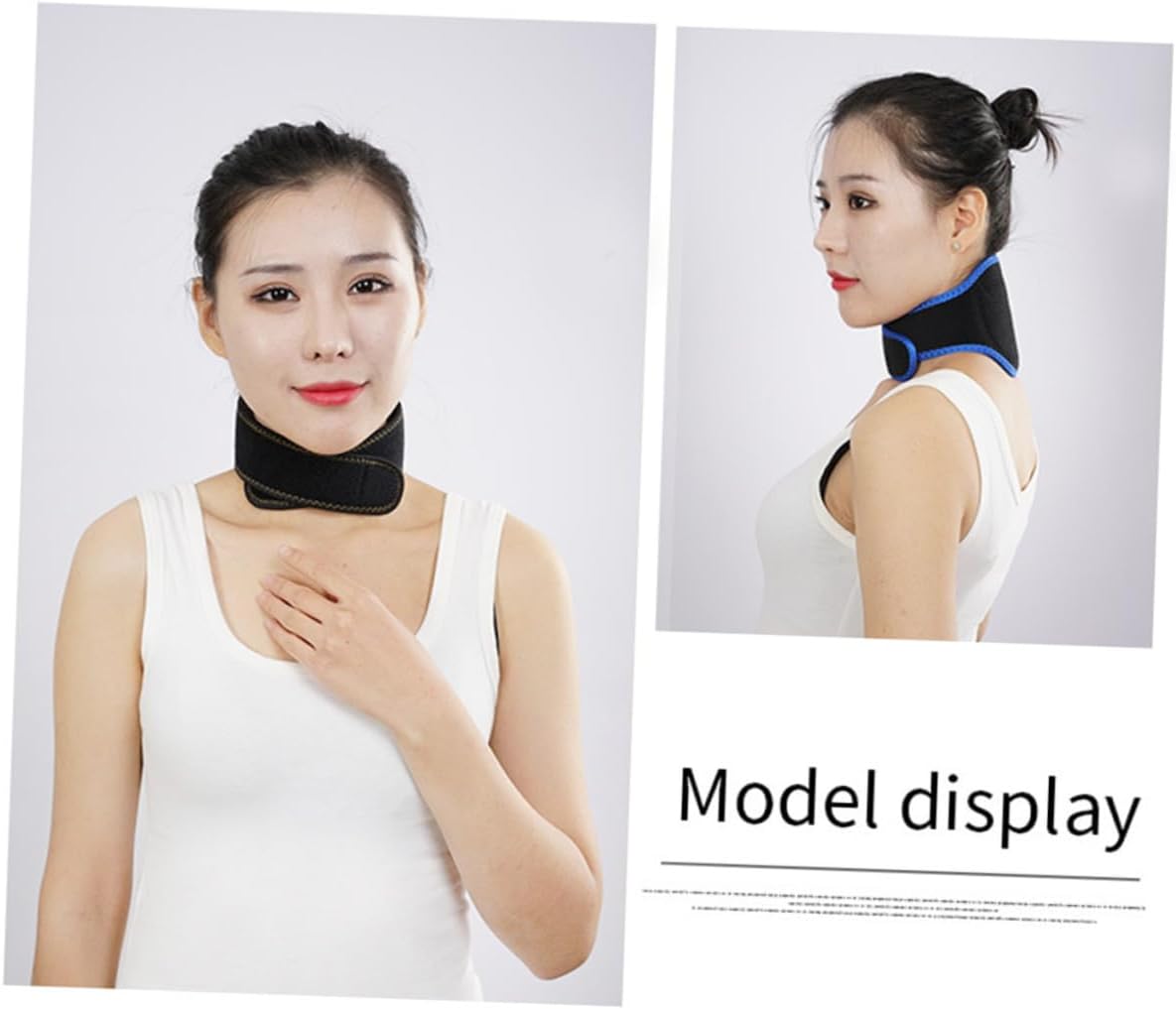 PartyKindom Neck Shoulder Massager Heating Pad Self-Heating Neck Belt Alternative Portable Pain Relief