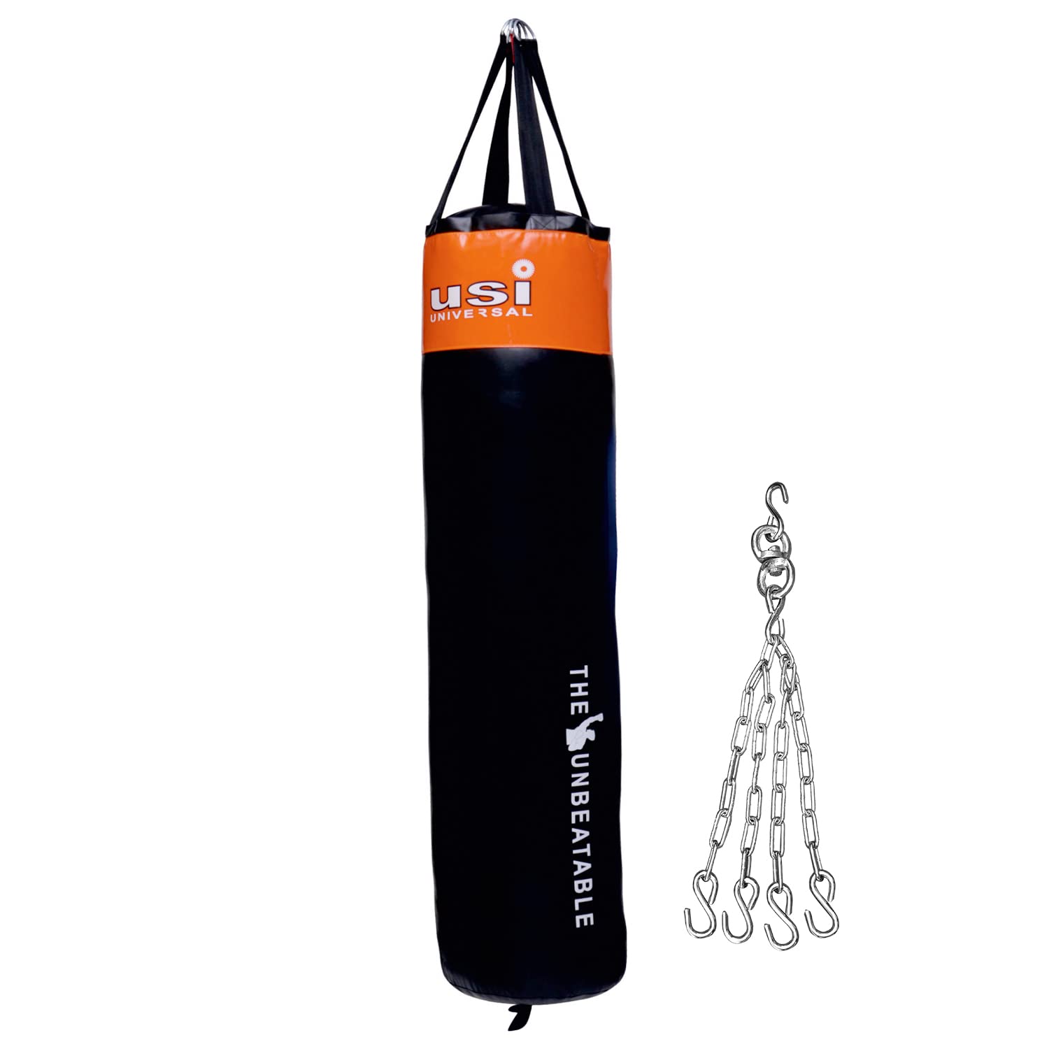 USI UNIVERSAL THE UNBEATABLE Punching Bag, Boxing Bag, 626N Crusher Nylon Filled Boxing Bag For Boxing Martial Arts Kickboxing Training, Nylon Material, Long Hanging Straps, Dia 33cm(Length 150cm) (B0894YBWBJ) Amazon Price History, Amazon Price Tracker