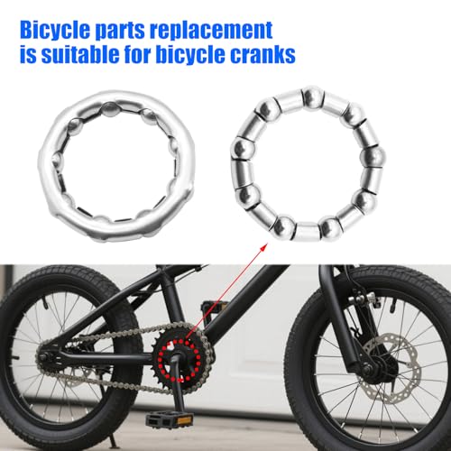 4pcs Bike Ball Bearing Retainer,Bicycle Ball Bearings, 8mm(5/16 Inch) X 9 Balls for Bike Crank Bottom Bracket Retainer Bike Parts Repair Accessories