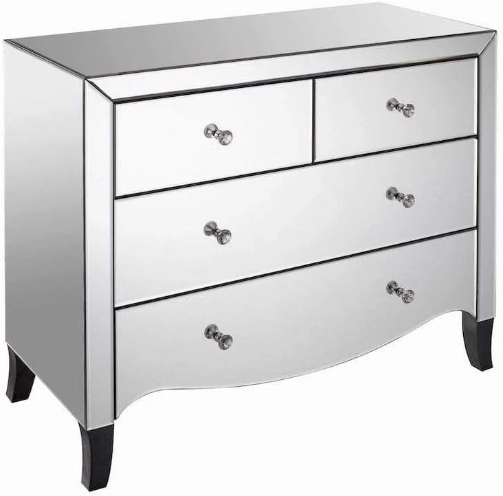LPD Valentina Mirrored 2+2 Drawer Chest