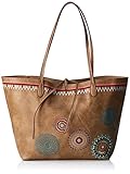 desigual tasche sale zalando Volumen in L ca.: 11-20 Desigual Damen Bols_siara Capri Not Reversible Schultertasche, Braun (Beige Safari), 28x13x30 cm (B x H x T)
