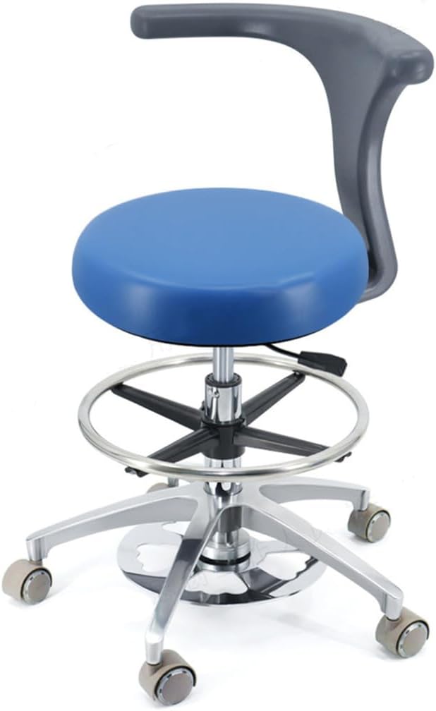 SFKLYU Ergonomic Rolling Stool, All-Purpose Stools, Hydraulic Rolling Swivel Medical for Cleanroom, Lab, Medical, Office, Classroom,A14