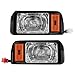 Panglong Club Car DS Headlights Kit-Factory Style Halogen Headlights, Suitable for Club Car Ds 1993-Up Golf Cart, DS Halogen Headlights Kit-Passenger and Driver Side, Replace OEM 101988002, 101988001
