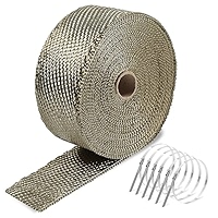 2" X16' Adhesive Exhaust Header Pipe Wrap Heat Shield Tape - Foto 6