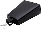 cloche de percussion,Cloche De Percussion,Tbest Cloche De Percussion,Cloche De Batterie,6 Pouces Fer Cloche De Vache Inrument À Percussion Bruit De Vache En Métal Avec Poignée Replacement Pour Kit De - 6