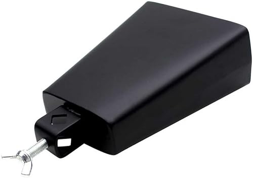 cloche de percussion,Cloche De Percussion,Tbest Cloche De Percussion,Cloche De Batterie,6 Pouces Fer Cloche De Vache Inrument À Percussion Bruit De Vache En Métal Avec Poignée Replacement Pour Kit De - 6