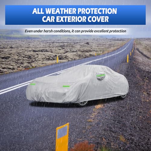 Image of Car Cover Custom Fit for 1998-2026 Porsche 911, Migaven Waterproof Full Exterior Cover Sun Rain Protection with Door Zipper and Cotton Lining