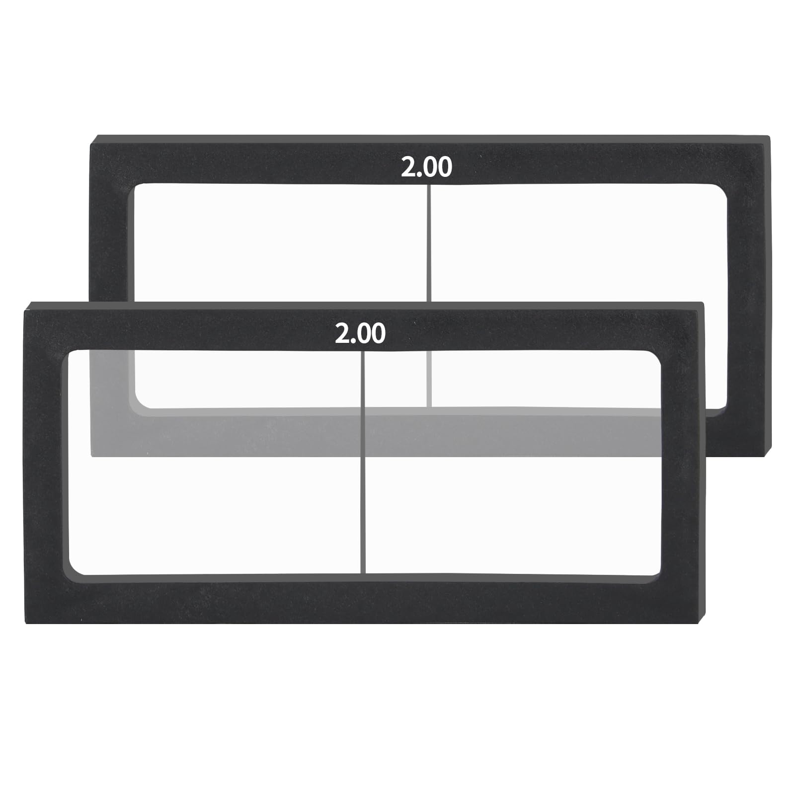 Lupa de vidrio para soldar, 2 unidades, protección ocular, accesorios de soldador 0.75 1.0 1.25 1.5 1.75 2.0 2.25 2.5 2.75 3.0 dioptrías de procesamiento profesional para casco de soldadura (2.0)