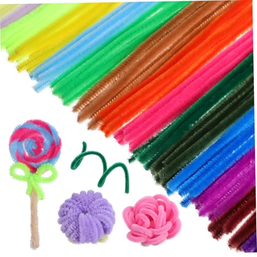 Gadpiparty Material Pack 400 Flexible Fuzzy Sticks for Crafts Perfect for DIY Projects Home Decorations in 20 Colors