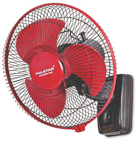 POLSTAR Lehar 300mm High Speed Wall Mount Fan|Oscillating|100% Copper Motor|3-Speed Control |Durable & Long-lasting |Strong and Reliable |2 Year Manufacturer Warranty