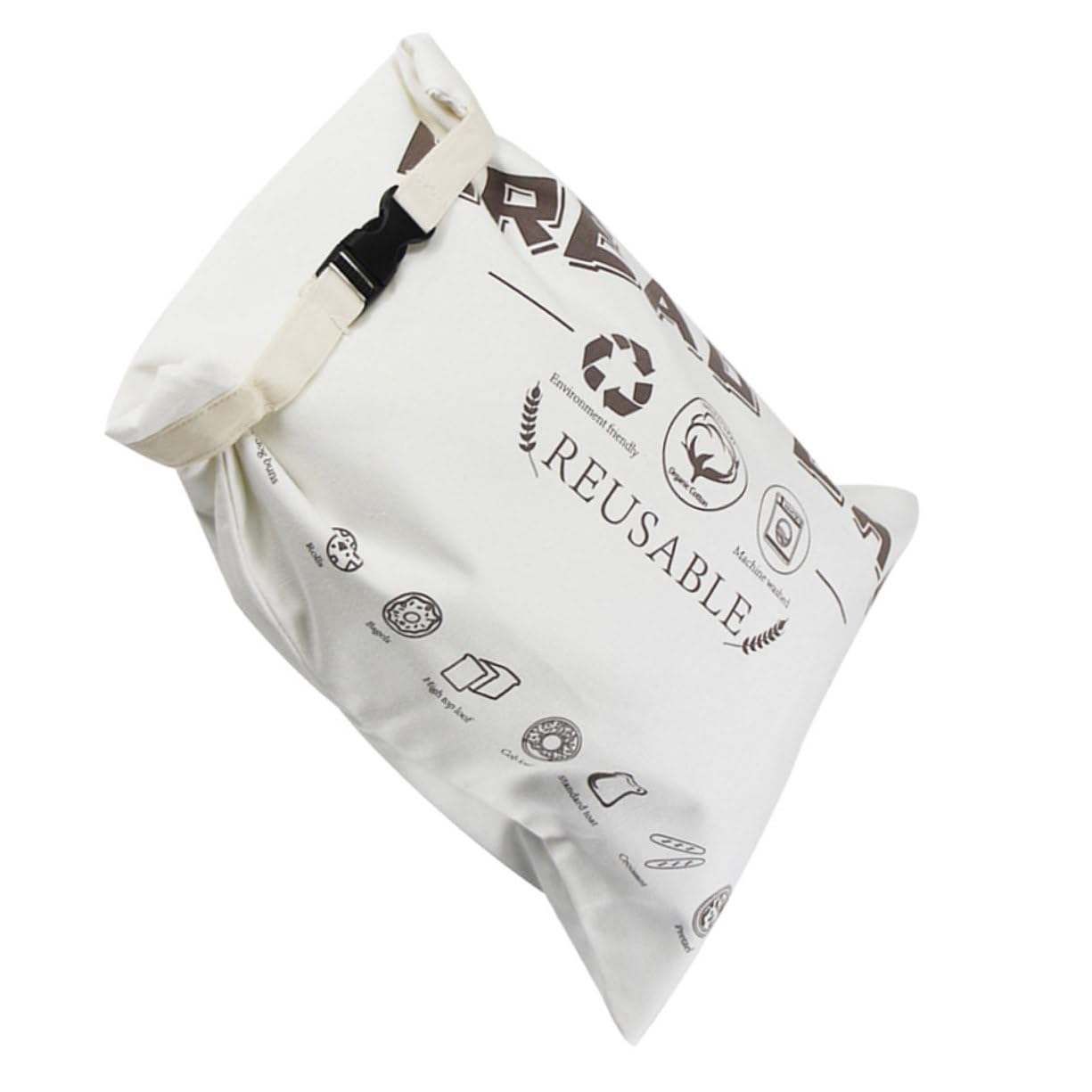Pochette lavable pour conservation de pain avec fermeture rapide pour usage quotidien