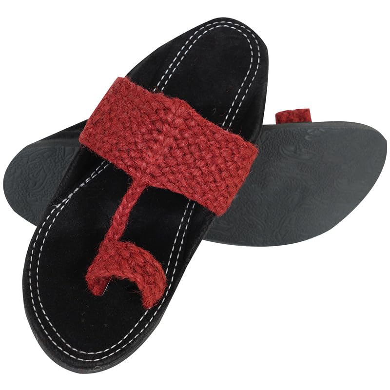 Image of DFR Ethnic Sandals For Boys Men, Comfortable Men's Rajasthani Slippers Chappals