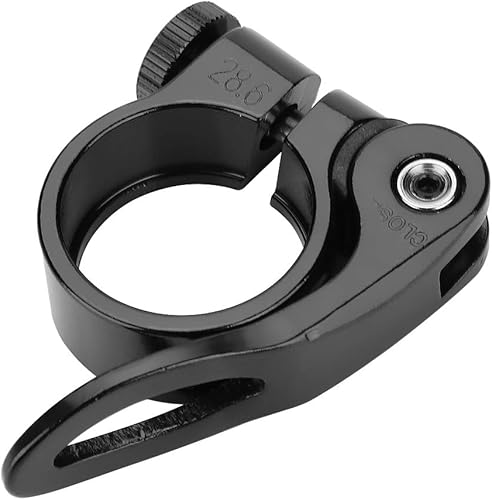 Miniatura 7 de Keenso - Abrazadera para tija de sillín (1.126 in, 1.000 in, aleación de aluminio, liberación rápida), Negro