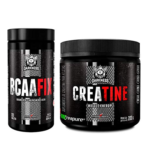 Bcaa Fix Darkness 400 Tabs + Creatina Creapure 200g Integralmedica