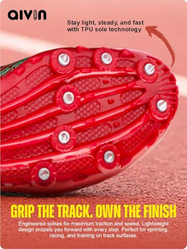 Image of Aivin Race Spike Running Shoes | Athletic Spikes Track & Field Shoes for Men | Sprint Spikes | Outdoor Running Shoes | Track and Field Shoes