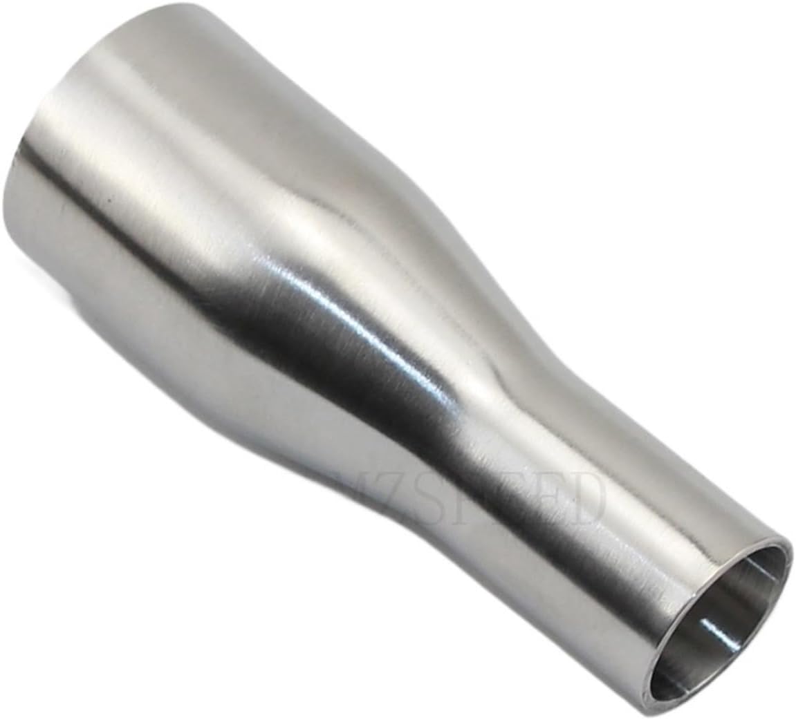1pc OD38/45/51/63mm scarico Sportivo Auto Butt Welding Reducer SUS 304 Stainless Steel Sanitary Pipe Fitting Homebrew(OD32MM-19MM)