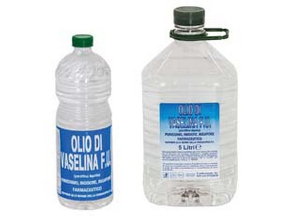 12PZ OLIO DI VASELLINA FARMACEUTICO "F.U." - lt.1 in flacone pedana pz.600