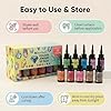 DIYcraft UV Resin, 12 Colors x 10ml - Odorless Colored UV Resin Kit, Quick Curing Transparent Hard Ultraviolet Glue for Jewelry Making, Crafts, DIY Art - 1-3 Min Fast Cure, 249 Reviews #1