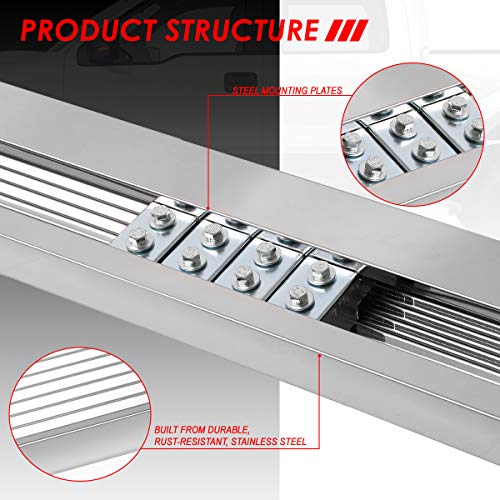 Estribos laterales en acero inoxidable para Ford F-150 2004-2014 miniatura 3