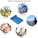 Your Choice Cooling Towel, Cooling Neck Wrap Snap Cold Towel for Athletes Sports Golf Yoga Workout Outdoor Men and Women Blue 12 x 40 Inch