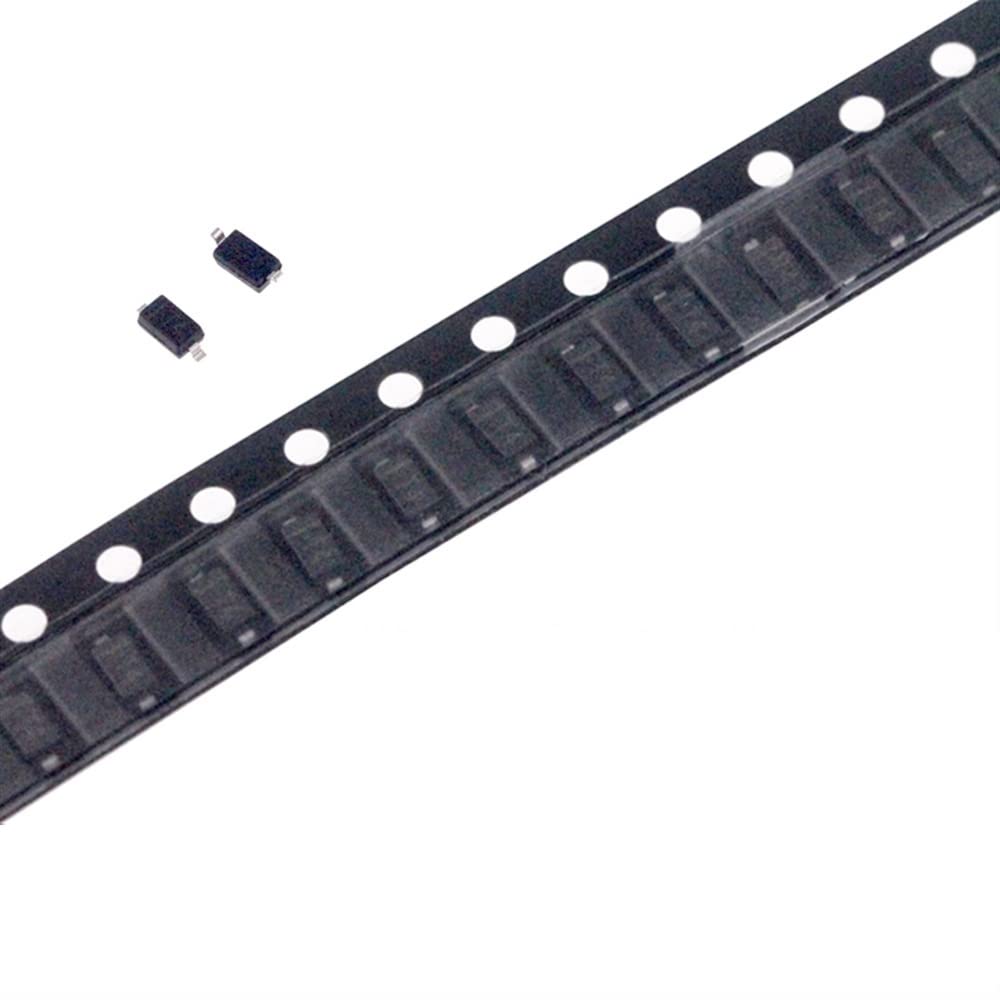 100 pz diodo SMD 0805 SOD-123 1N5819 1N4007 1N4148 SOD123 SOD-323 1206 1N4148WS 1N5819WS B5819WS SOD323 (Color : 1n4148 Sod-523)
