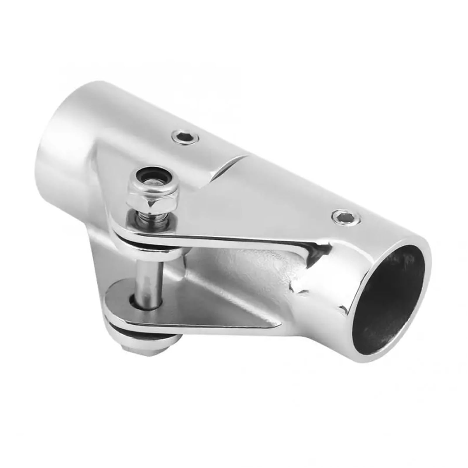 2 PCS 22mm/25mm 316 in Acciaio Inox Barca Girevole Pieghevole Connettore del Tubo Ferroviario Raccordi for Tubi for Marine Yacht per Imbarcazioni