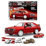 Mattel Brick Shop Hot Wheels Elite-Serie Bauset, '84 Audi Sport Quattro mit 864 Teilen, realistischen Details und individuellen Aufklebern, Erwachsene Sammler und Kinder ab 10 Jahren, JLK39