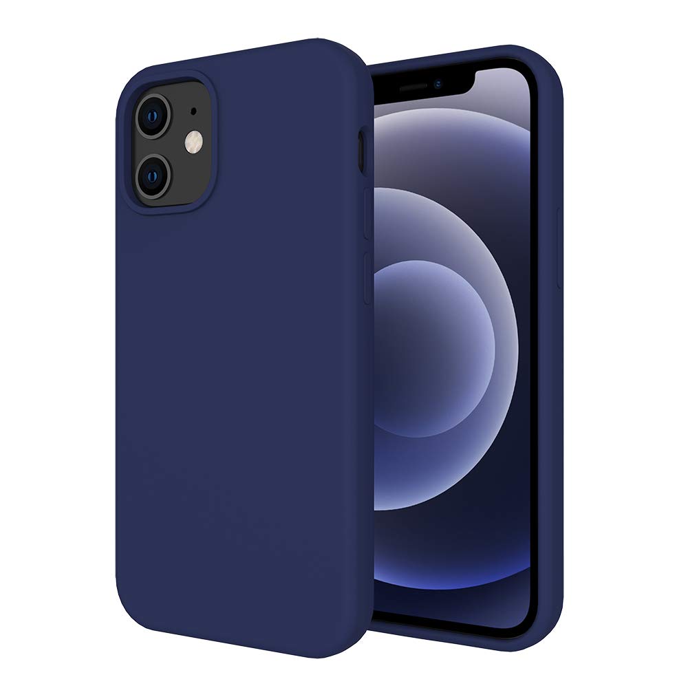 PINGTEKOR Liquid Silicone Case Compatible with iPhone 12 Mini 5.4 inch(2020 Release),-Retail Packaging- Gel Rubber Full Body Protection Shockproof Cover Case Drop Protection Case