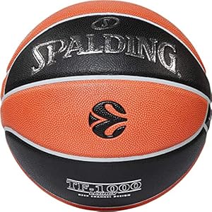 EuroLeague Carrera TF1000 Spalding Basketbal, oranje/zwart, 7
