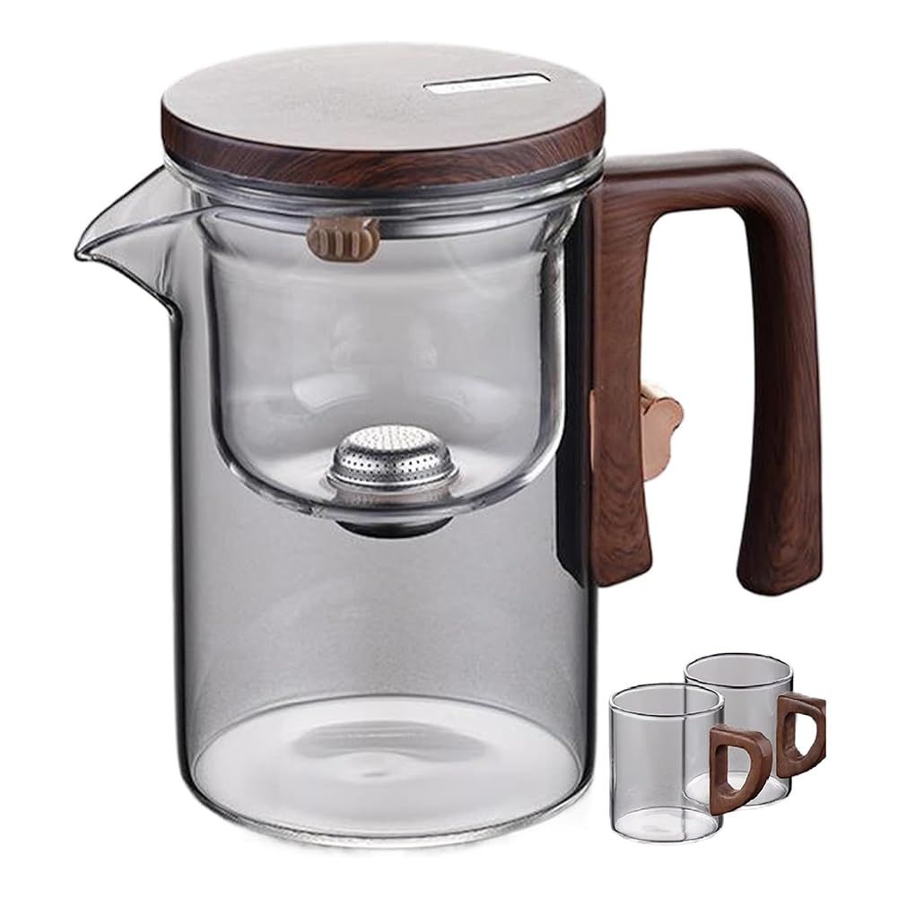 CTRLZS Water Separation Inner Container Magnetic Switch Tea Separation Filtration GlassTea Pot