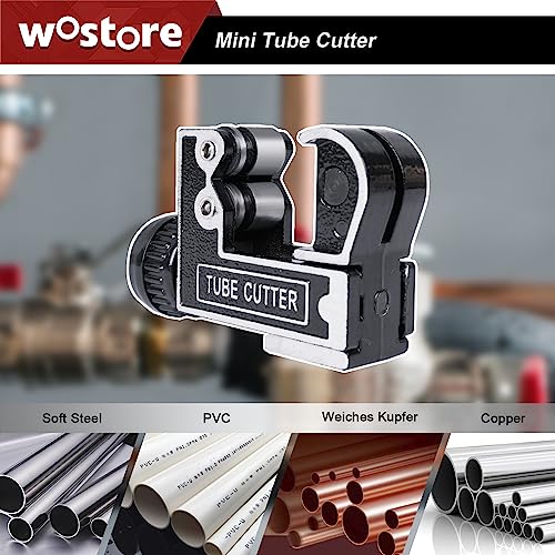 Wostore Mini Pipe Tube Cutter 1/8 To 1-1/8 Inch Tubing Cutter - For Copper Aluminum Pvc Plastic #TOP2