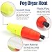 JSHANMEI Fishing Bobbers Catfish Floats, Vibrant Hard Foam Peg Floats Strong Buoyancy Cigar Slip Bobbers for Catfish Santee Rig Freshwater Saltwater Fishing Tackle, 3in 20pcs Red Yellow