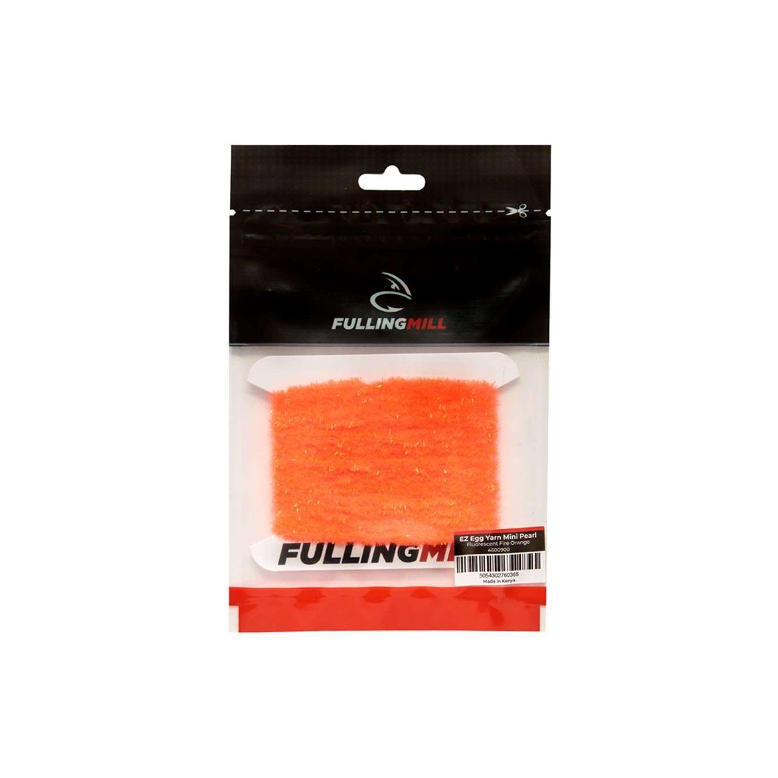 Fulling Mill EZ Egg Yarn Mini Pearl Fluorescent Fire Orange