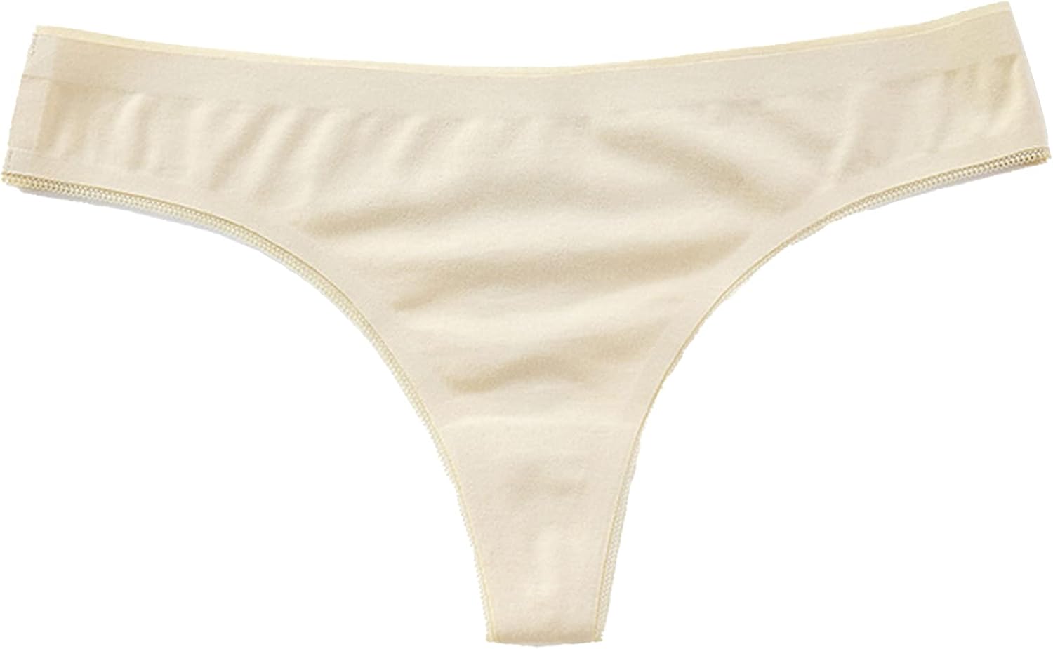 DGHM-JLMY Women's Simple Low Waist Thong Underwear G-String Thong Panty Bikini Briefs Seamless Stretch G String Mini Knickers