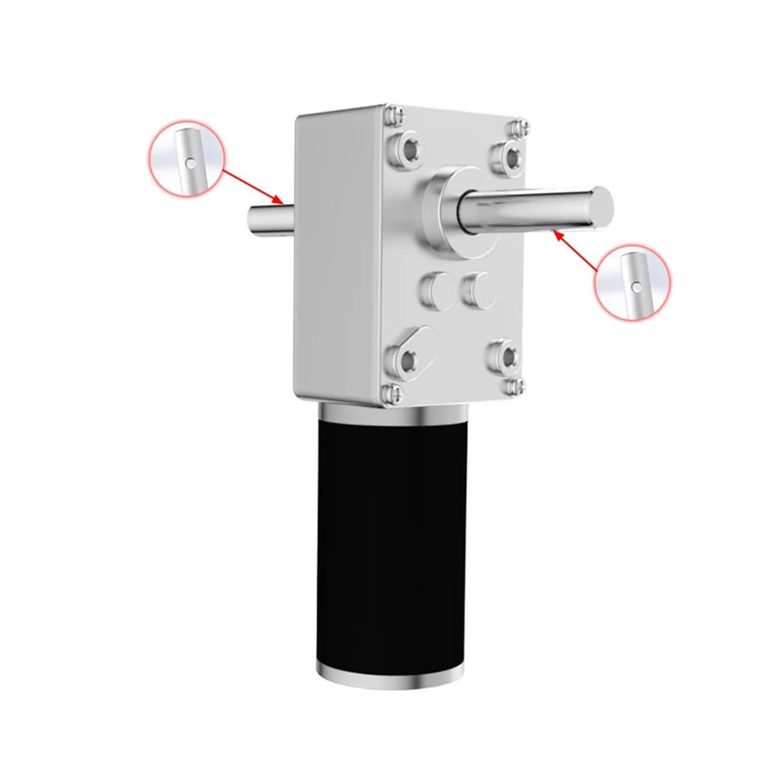 5840-31zy Motoriduttore a micro cc con ingranaggio a vite senza fine Mini motore spazzolato con albero doppio da 12 Volt 24V(5rpm,12V)