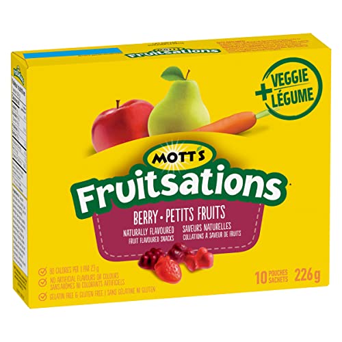 Mott's Fruitsations + Veggie Gluten Free Berry, 10Ct, 226G/8Oz, Imported From Canada} #TOP7