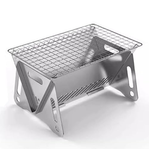 キャンプ用グリル・焚火台 アウトドアラック 軽量 組み立て簡単 取り外し可能 スチール製 耐荷重 キャンプ アウトドア 小型 bbqグリル キャンプ コンロ 炭火焼き 1~2人用