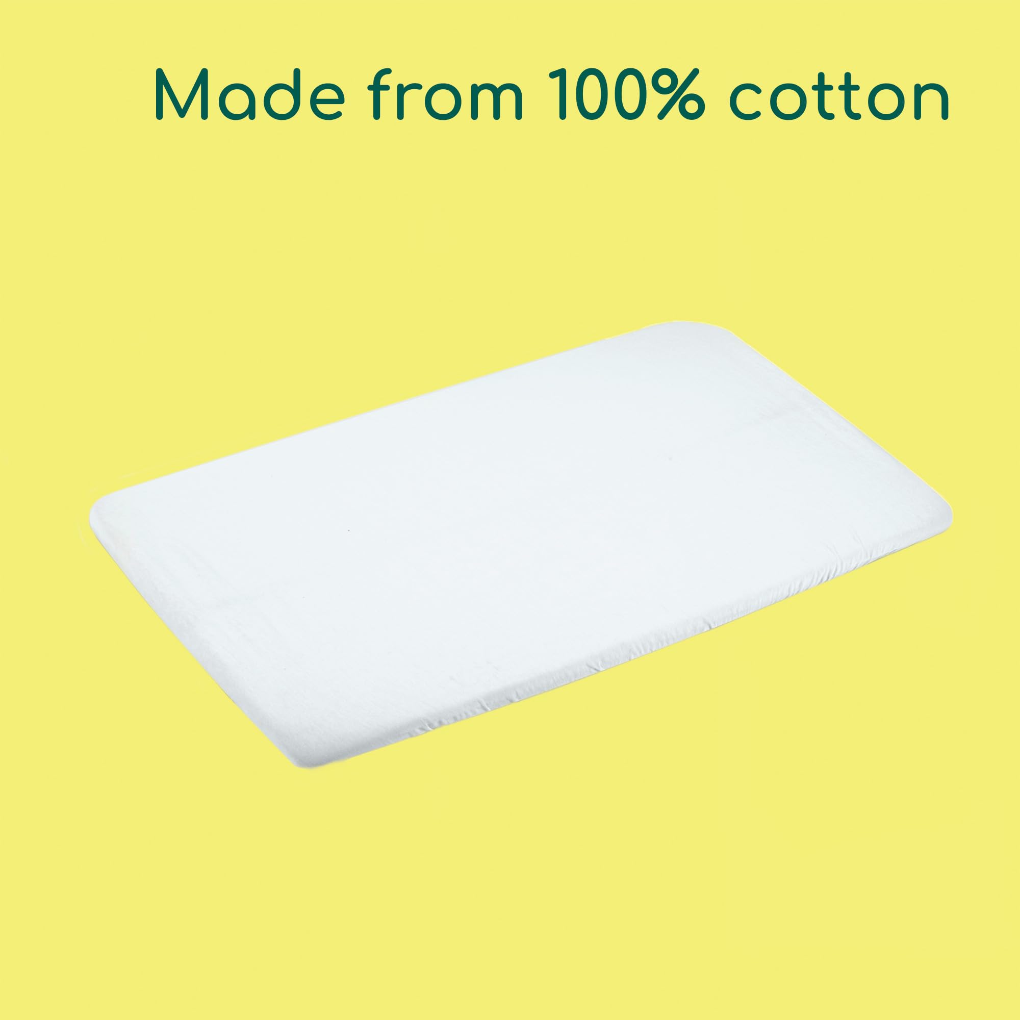 Bebeconfort Bedsheets for Amara Calidoo, and Zina co-Sleepers and bassinets (2X Pack), White - Image 4