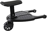 Vista 1 de Rhinoon Tabla de cochecito 2 en 1 con asiento, cómodo pedal de cochecito con ruedas, tabla universal ajustable para cochecitos, se adapta a