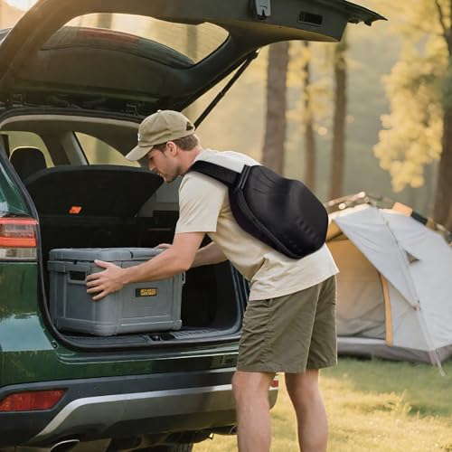 Procase Custodia Da Viaggio Per Cappello, Porta Cappelli Per Cappellini Da Baseball, Organizzatore Con Tracolla Regolabile E Maniglia, Nero - 8