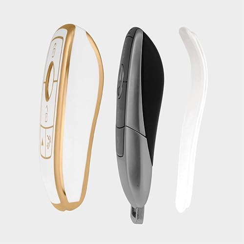 Miniatura 7 de Funda para llavero de TPU suave de alta calidad con patrón plateado, compatible con Mercedes Benz CLS CLA GLA AMG A C E S G GLC GLE GLS M llavero