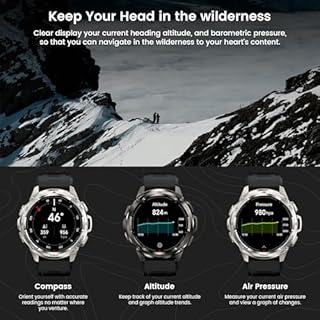 KOSPET TANK T3 Ultra Smartwatch Uomo, Orologio Militare on GPS, 5ATM Impermeabile, 1.43”Schermo HD AMOLED, 170+ Modalità Sport, Chiamata Bluetooth/Altitudine/Pressione/Bussola (Nero)