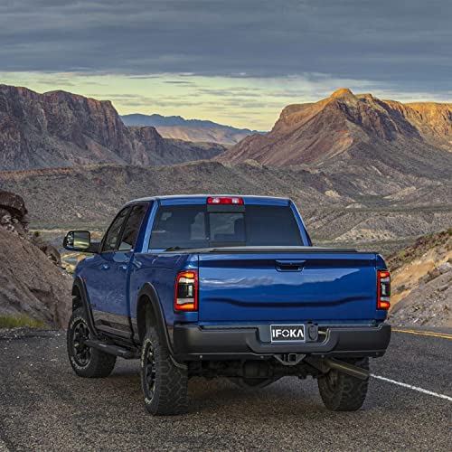 Ifoka 2 Inch Rear Trailer Hitch Receiver, Class 3 Tow Towing Hitch & Cover Kit, Compatible With 2003-2018 Dodge Ram 1500 And 2003-2013 Ram 2500 3500 And 2019-2021 Ram 1500 Classic, Tow Combo Set #TOP5