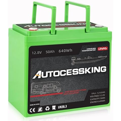 Autocessking 12V 50Ah LiFePO4 Battery Cover