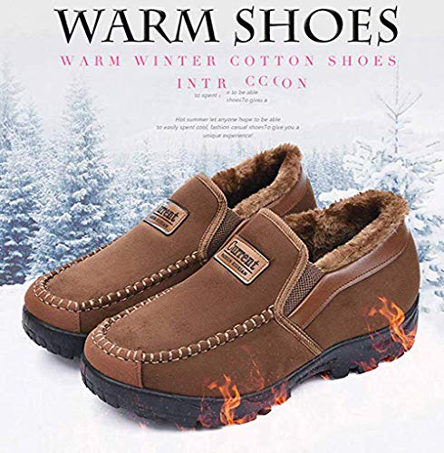 Heren Mocassins Pantoffels Instapper Pluche Loafers Warm Bont Gevoerd Wandelen Rijden Schoenen Indoor Outdoor Korte… - Image 5