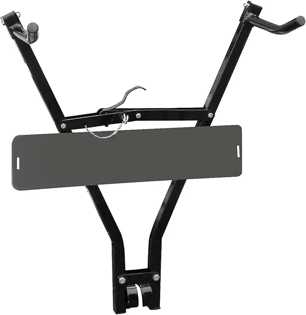 Portabici da Gancio Traino Universale per 2 Biciclette con Portatarga